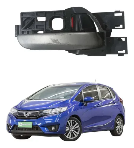 Maçaneta Interna Puxador Direita Honda Fiat 2015 A 2019 Preto Dianteira