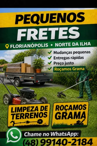 Serviço de frete e limpeza 