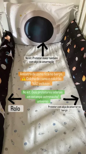 Kit berço Astronauta- Grão de Gente