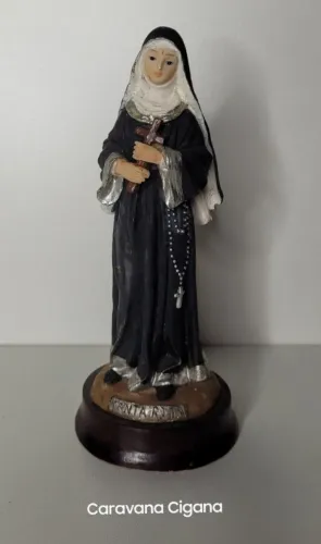 Imagem Católica Santa Rita de Cássia Resina 16cm