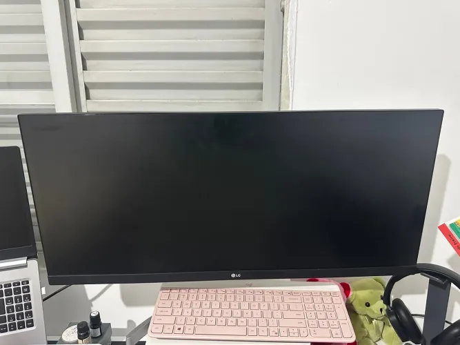 Monitor LG 29" UltraWide Full HD Inclinação 75Hz 5ms Branco 29WK600-WAWZ
