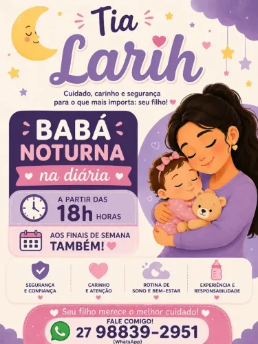 Babá disponível 