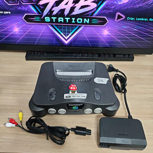 Nintendo 64 Original + Fonte e AV | 3 Opções de Kit