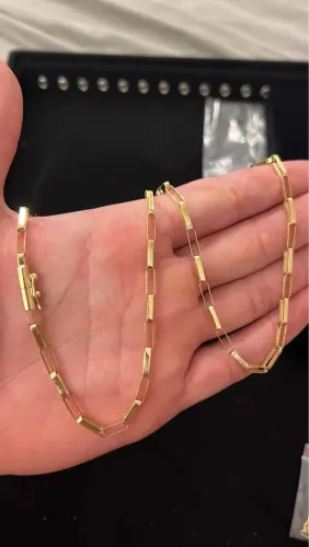 Corrente de ouro 18k maciça cartier 