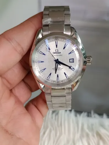 Omega Aqua terra automático relógio novo