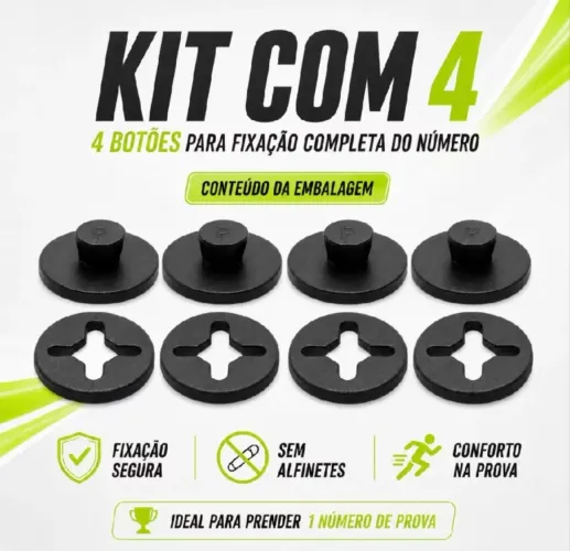 Botton Clip Pressão - Corrida 