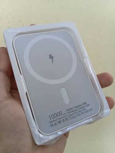 Carregador Portátil Indução 10.000mAh iPhone Powerbank Bateria