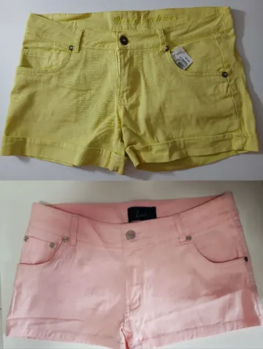 Dois Shorts Feminino Sarja N 38 Novos