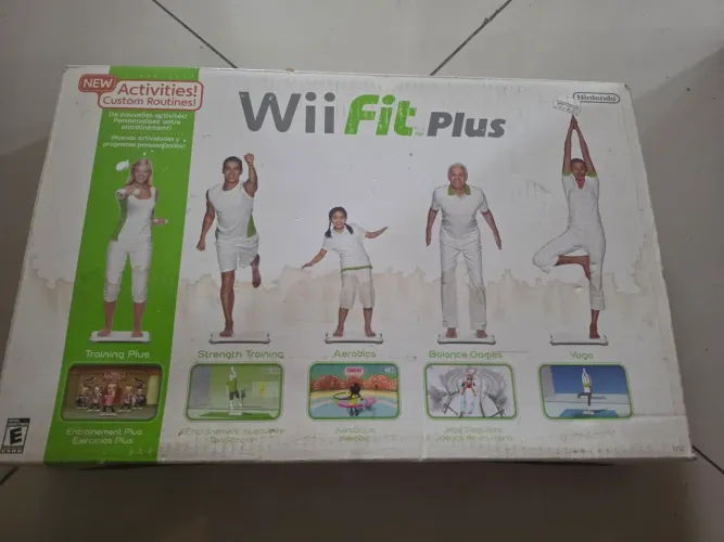 Wii Balance Board Fit Plus completo na caixa