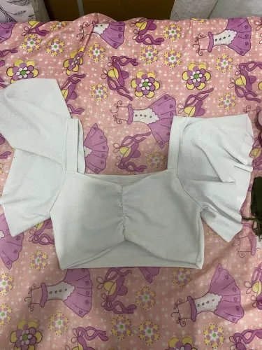 BLUSA BRANCA CURTA