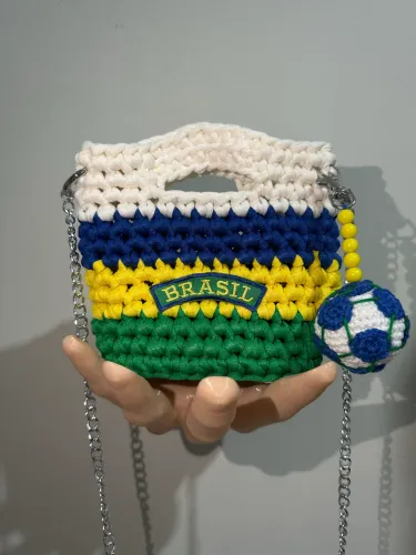 Bolsa do Brasil em Crochê 