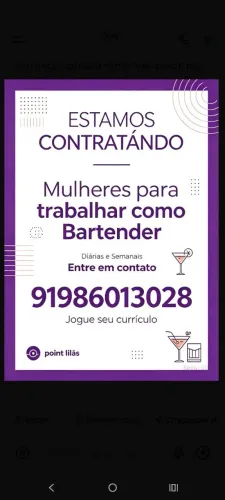 Vaga de atendente