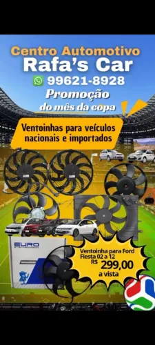 Ventoinha do radiador Ford Fiesta Zetec Rocan 