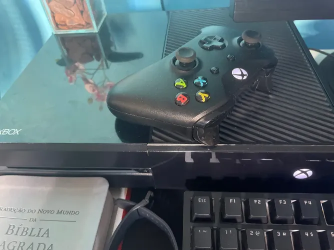 Xbox one fat todo bom pra vender logo