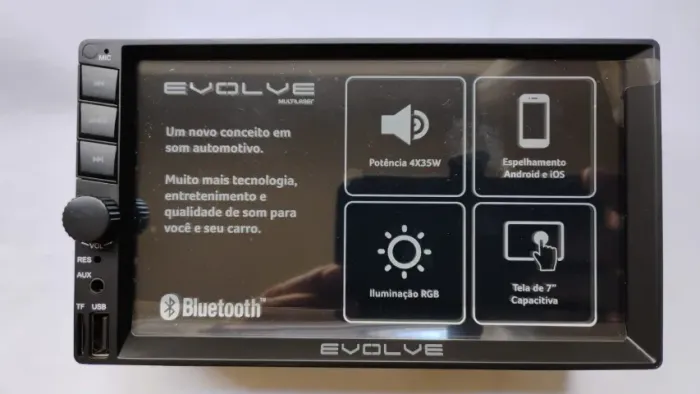 Som Central Multimedia com tela de 7 polegadas