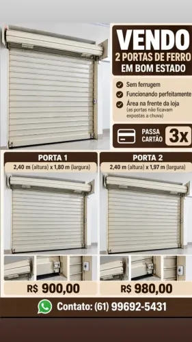 Porta de ferro loja
