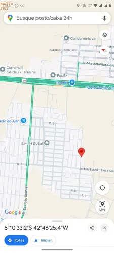 Terreno no loteamento 7 estrela zona sul de Teresina