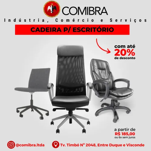 Imperdível!!! Cadeiras Novas e Revitalizada a partir de R$185,00. Leia o anúncio.