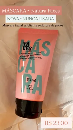 Máscara Natura Faces Máscara Facial Esfoliante Redutora de Poros