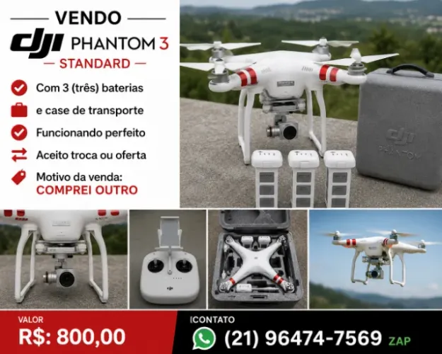 DRONE DJI PHANTON 3 STANDARD