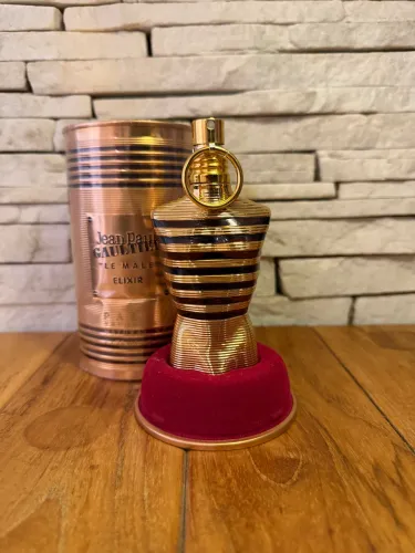Le Male Elixir 75ML-Volumetria idicado na foto