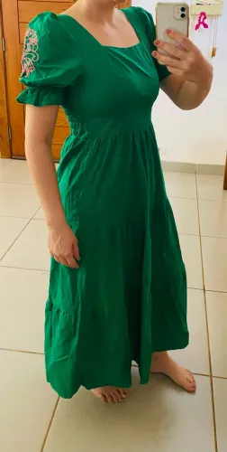 Vestido 100% algodão