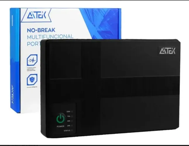 Mini nobreak bivolt bateria 4x2600mah