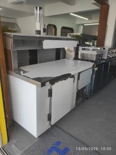Bh balcão refrigerado condimentadora