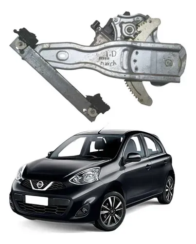 Máquina Vidro Porta Traseira Direita Nissan March 2017 A 20