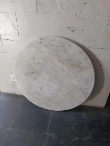 Tampo de Mármore Redondo 1m (100cm) - Ideal para Mesa Saarinen / Cone