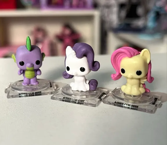 My little pony funko bitty pop Spike Fluttershy e Rarity