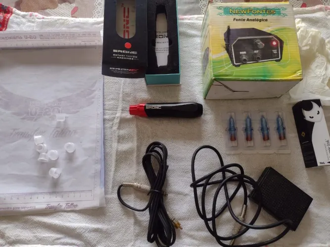 Kit de tatuagem profissional completo 