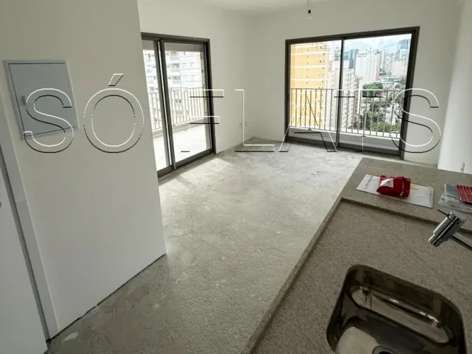 Studio à venda no Itaim Bibi, 41m², varanda e lazer completo, Voxx Itaim