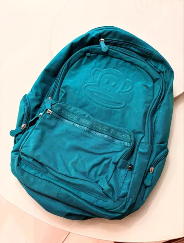 Mochila Escolar Paul Frank Original - Verde Água