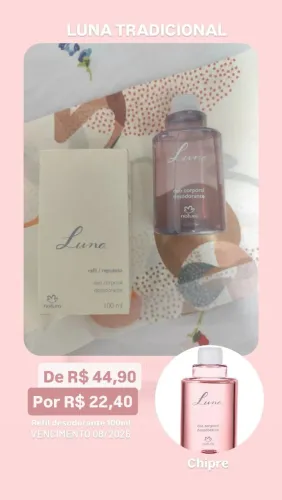 Refil do Desodorante Luna Tradicional - 100ml <br>