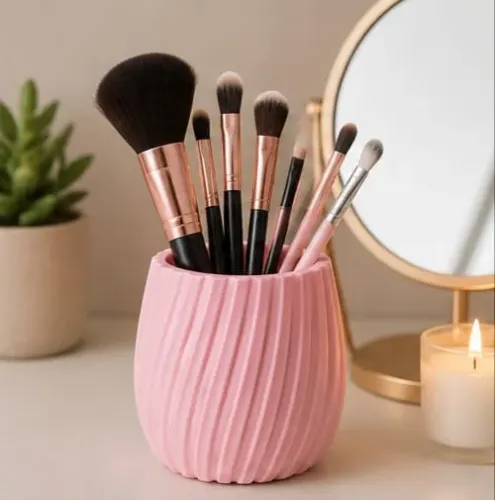 Suporte para Pincéis de Maquiagem Organizador Porta Pincéis