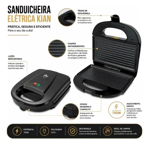 Sanduicheira grill