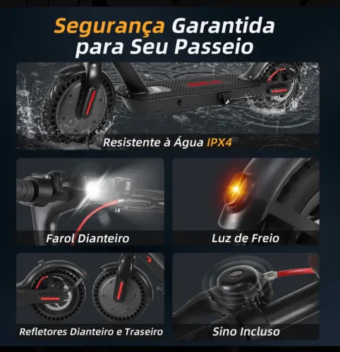Patinete Elétrico adulto 400 W de potência