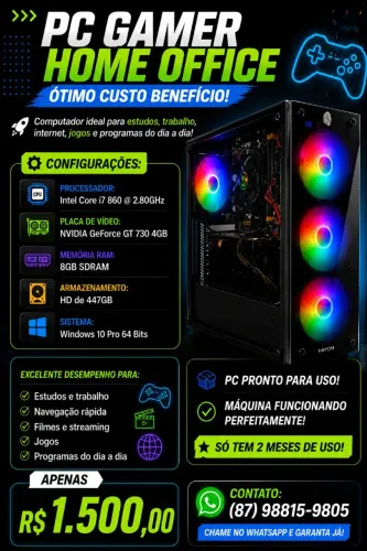 VENDO PC GAMER/FAÇO TROCAS!!!