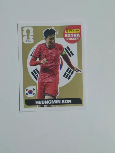 Heug-min Son Extra Sticker legend Gold Copa do Mundo 2026 original