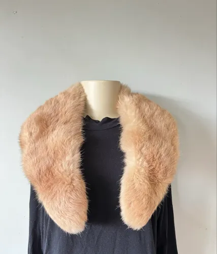 Estola/gola pelo de coelho polo norte vintage
