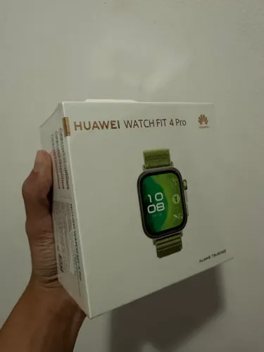 Huawei Watch Fit 4 Pro - LACRADO / Original (Modelo Novo com Pulseira de Nylon Verde)