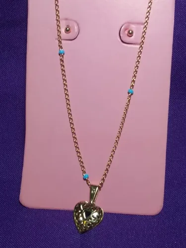 conjunto colar e brincos moda amor recatado
