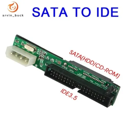 Adaptador SATA para IDE 40 Pinos - Conversor HDD SSD CD DVD SATA para IDE/PATA