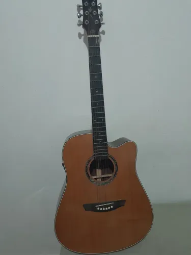 Violão strinberg elétrico cordas de aço tampo sólido