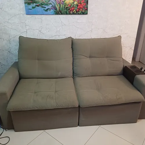 Sofá com chaise 3 lugares