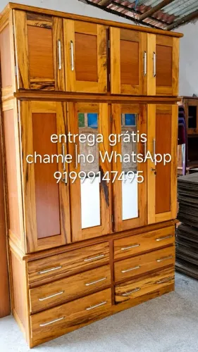 Guarda roupa de madeira novo a pronta entrega direto da fábrica.