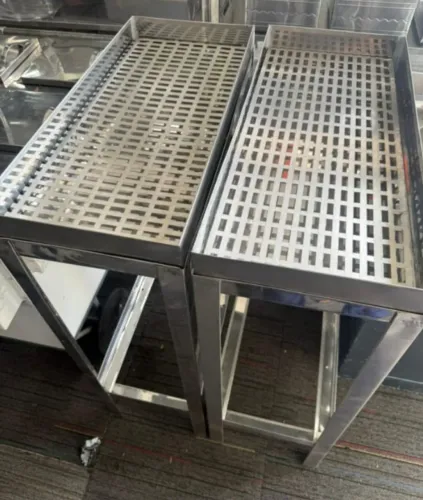 Escorredor de copos ou de pastel em aço inox 