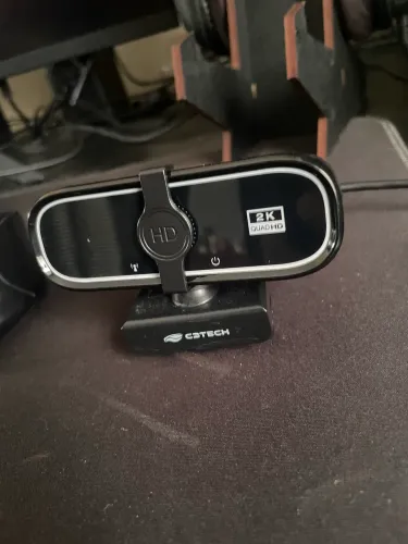 Webcam C3Tech 2K QHD 30FPS Com Microfone Integrado