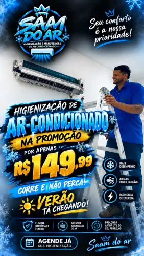 Higienização de ar condicionado